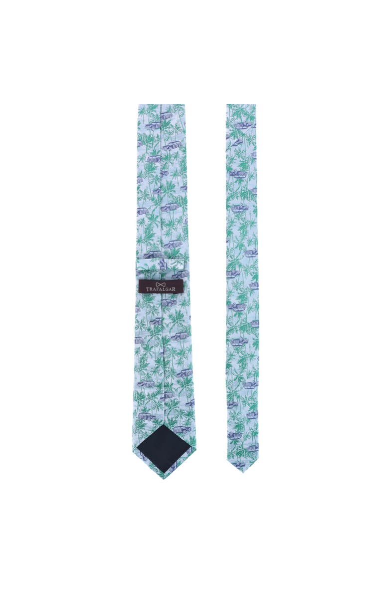 Trafalgar Vacation Dreams Palm Tree Novelty Silk Necktie, Alternate, color,