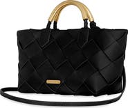 Rebecca Minkoff Mini Frankie Woven Leather Tote