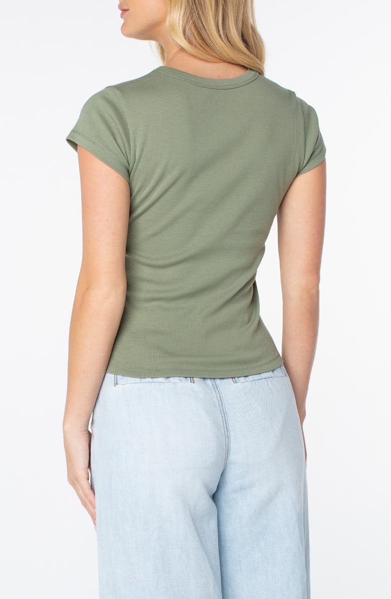 Roxy Flower Block '90s Graphic Baby Tee, Alternate, color, Oil Green