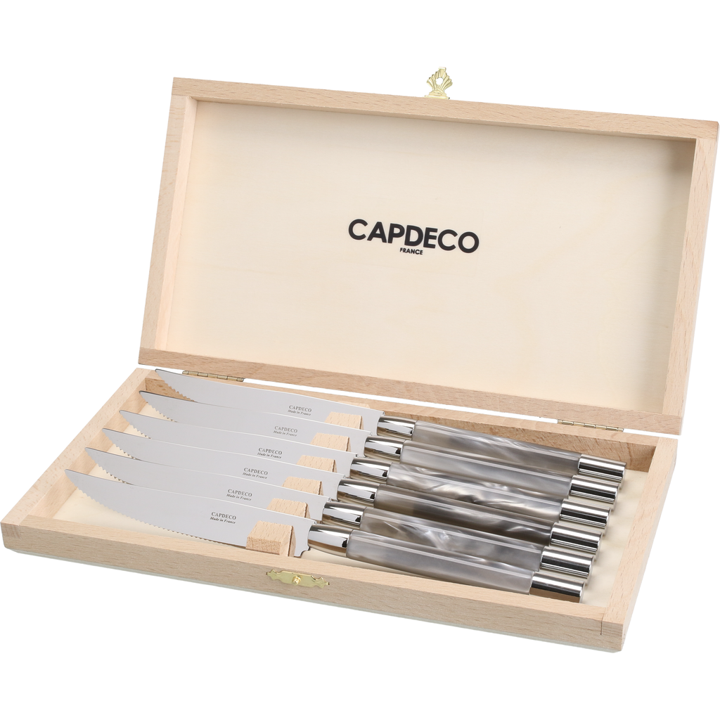 CAPDECO Conty - Box of 6 Steak Knives in Grey  product