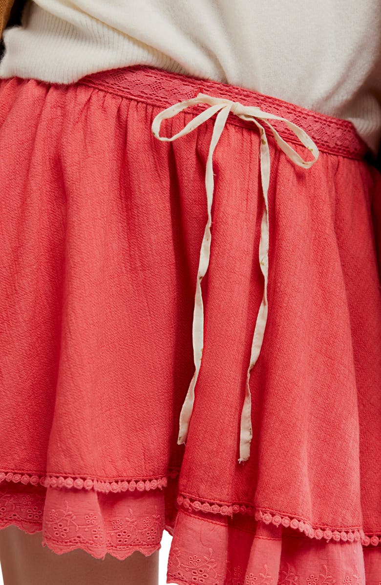 Free People Tulip Layered Miniskirt, Alternate, color, 