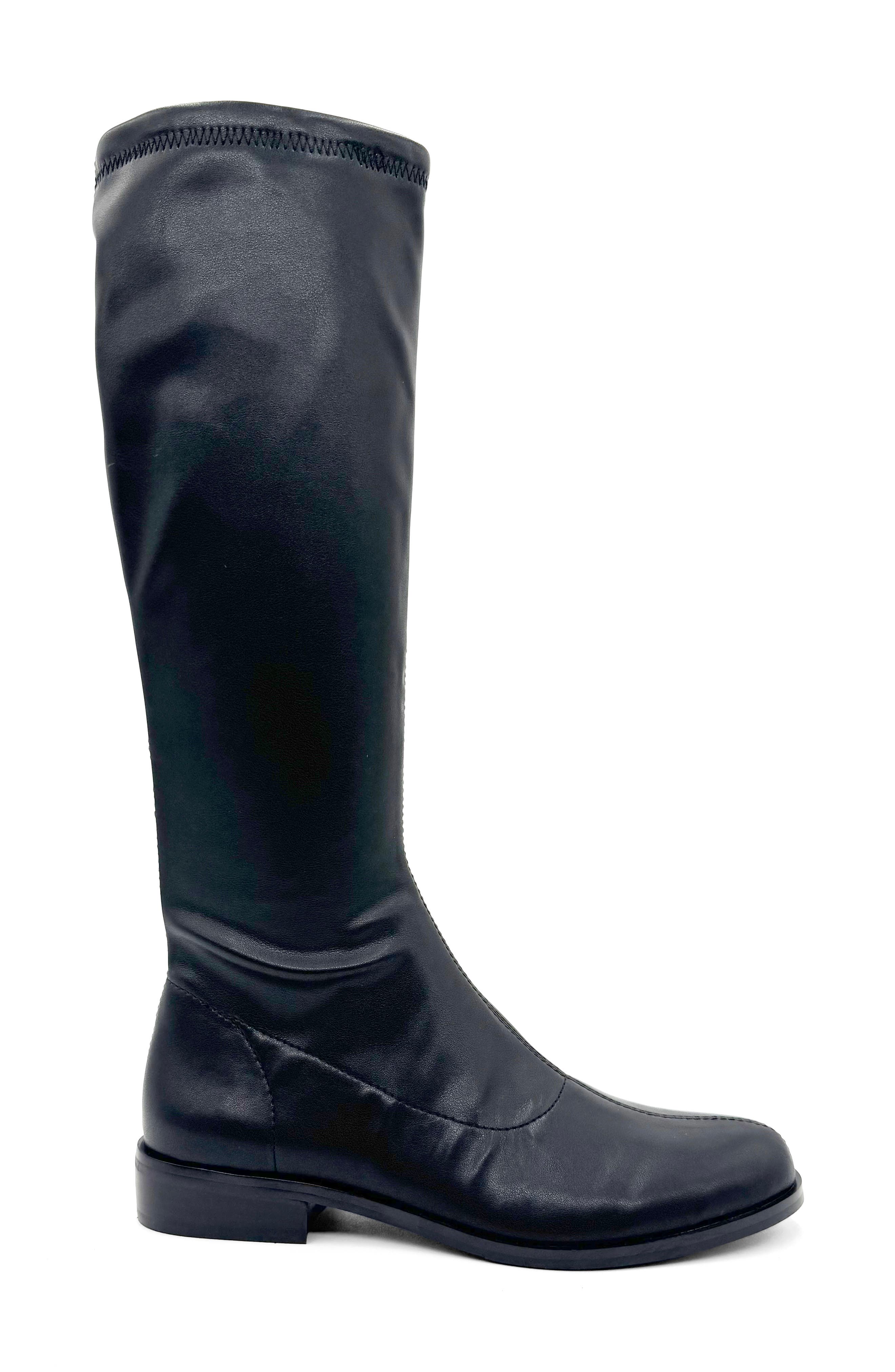 CHELSEA CREW Train Tall Boot, Alternate, color, Black Pu