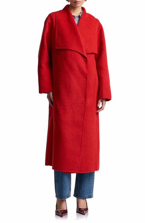 Shawl Collar Long Coat