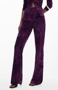 Desigual Floral Burnout Flare Pants