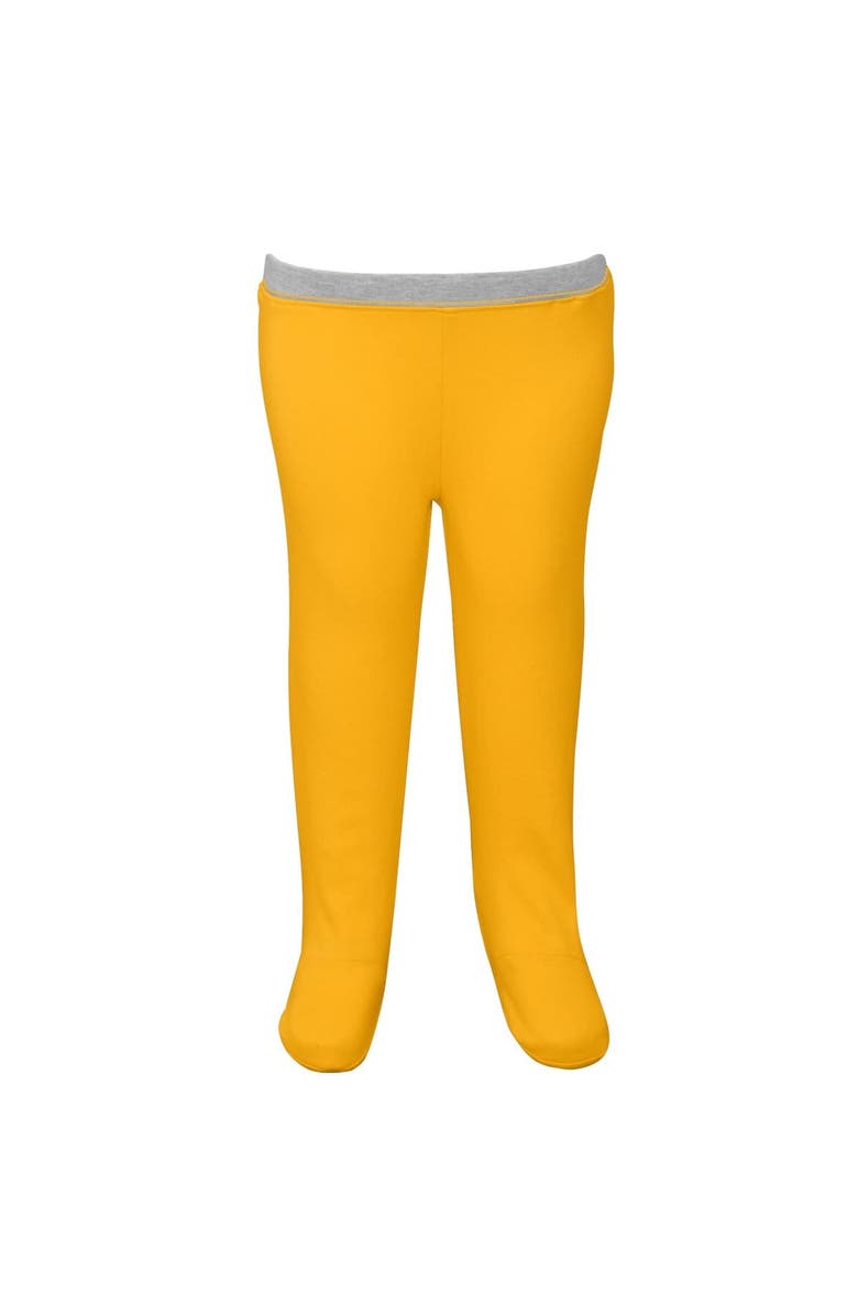 Outerstuff Newborn & Infant White/Gold Nashville Predators Dream Team Hat Pants & Bodysuit Set, Alternate, color, 