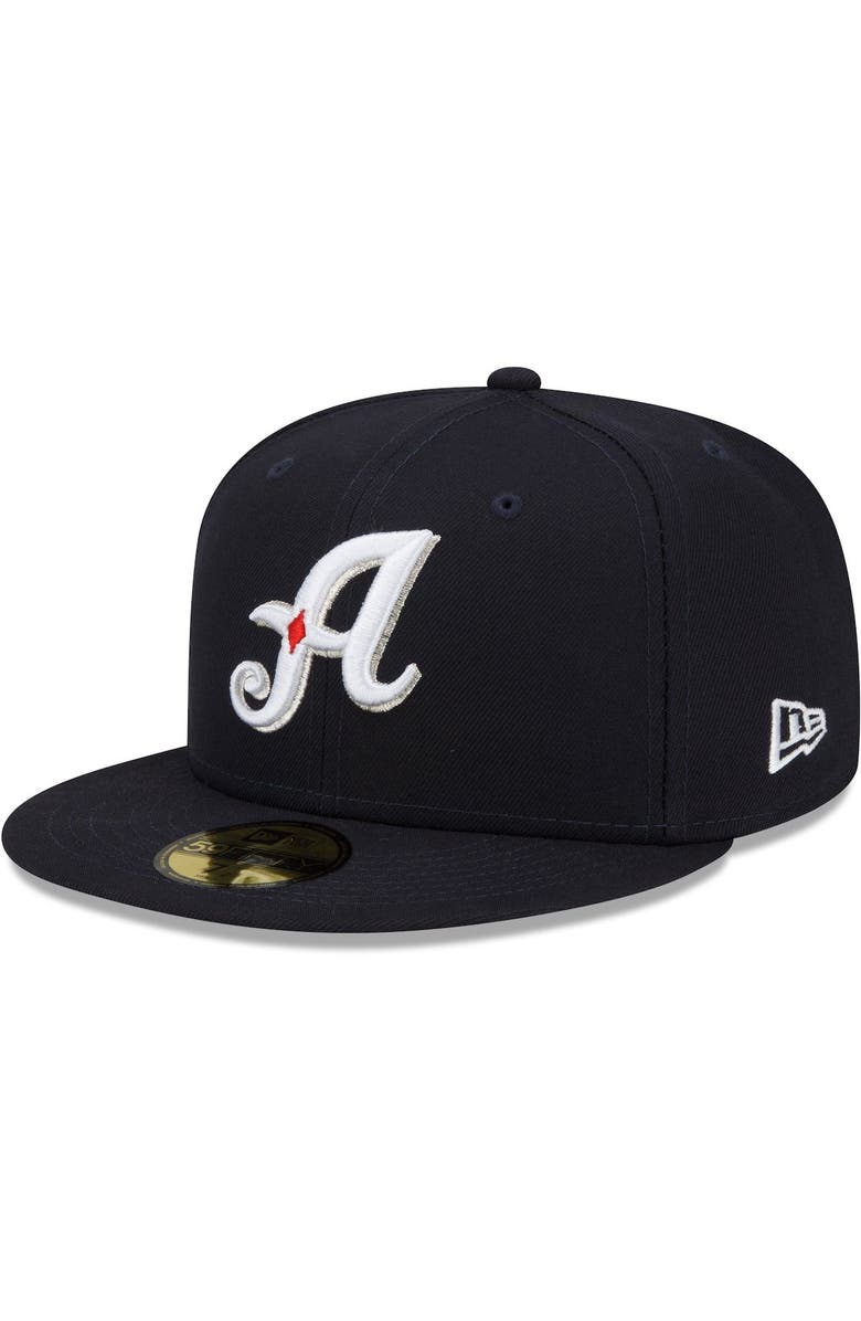 New Era Men's New Era Navy Reno Aces Authentic Collection Team Game 59FIFTY Fitted Hat, Alternate, color, 