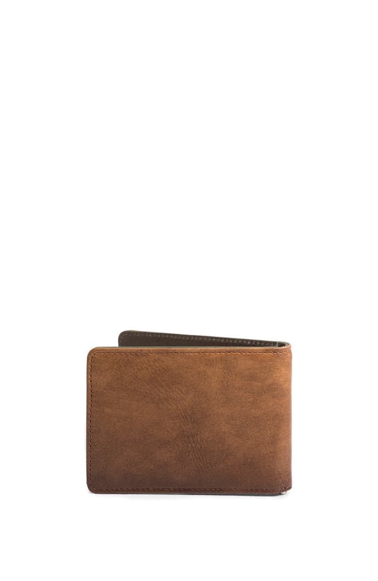 Velez Minimalist Leather Bifold Wallet with RFID Blocking, Alternate, color, Brown