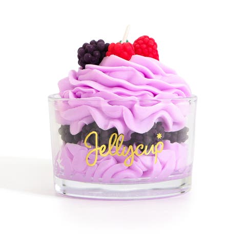 Dessert Cup Soy Wax Candle Lavender Berry