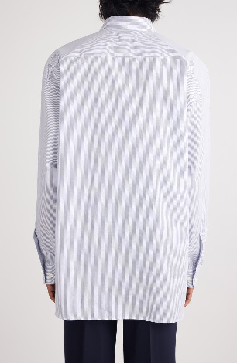 Croom Oversize Pinstripe Button-Up Oxford Shirt