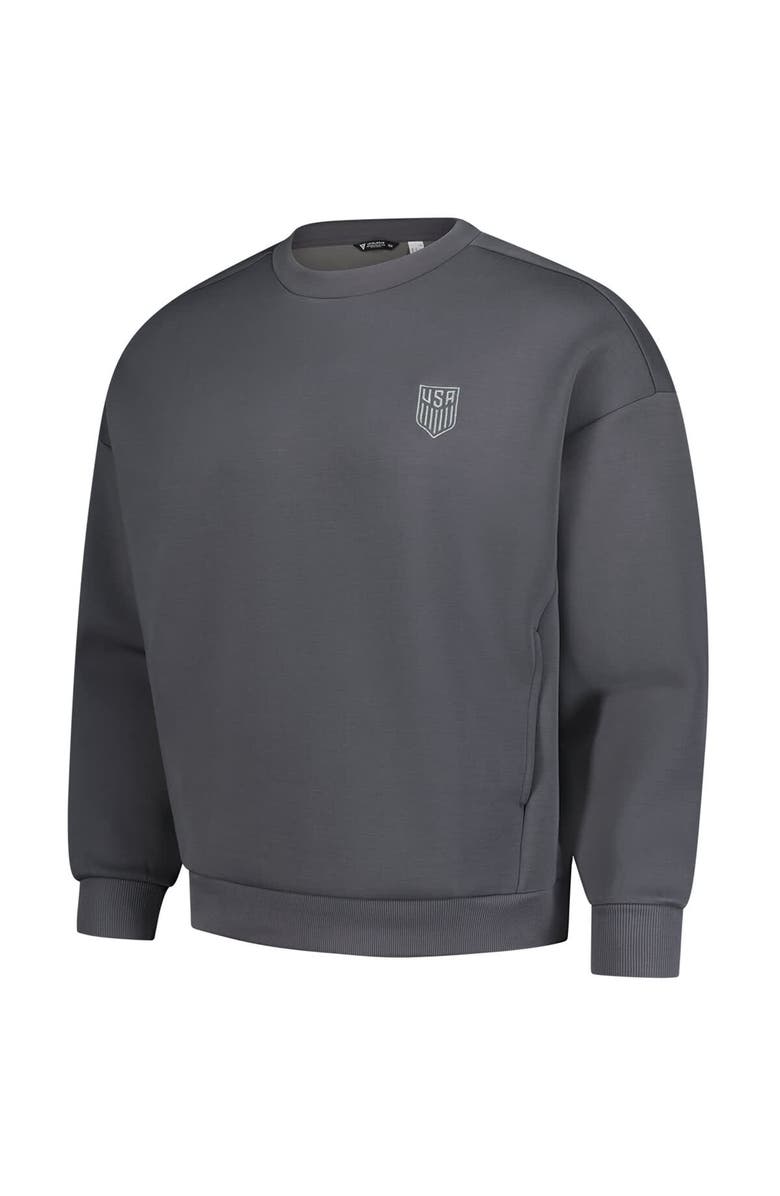 LEVELWEAR Men's Levelwear Gray USMNT Luxe Signature Lineage Tri-Blend Pullover Sweatshirt, Alternate, color, Gray