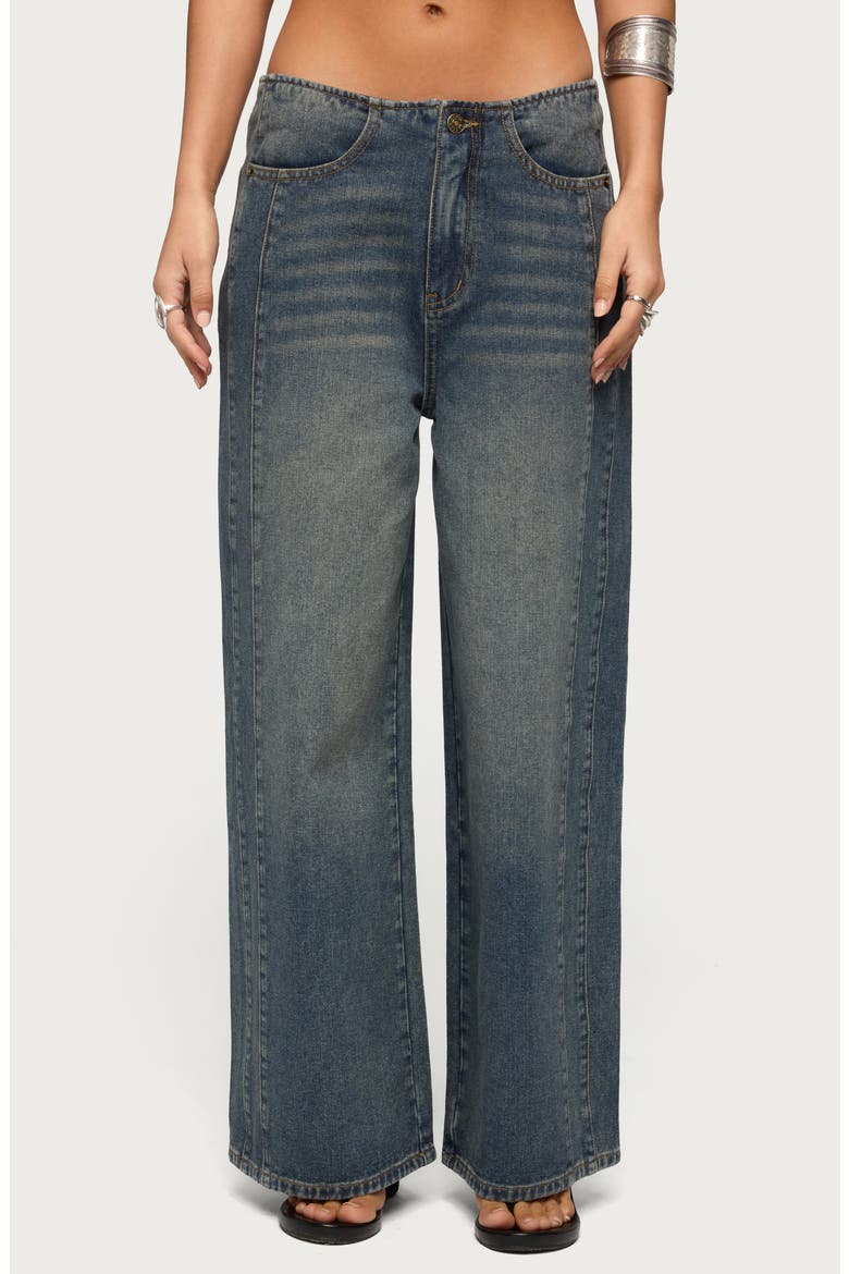 Elia Wide Leg Jeans, Main, color, BLUE-WASHED
