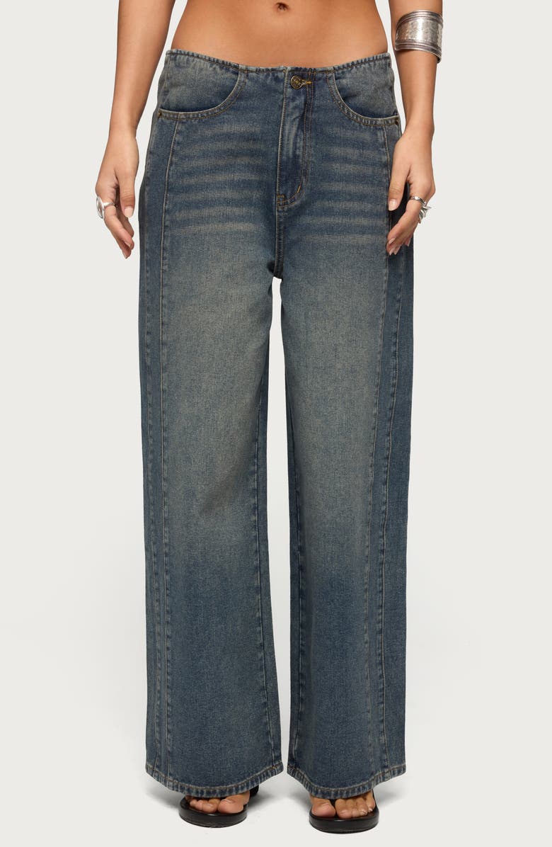 EDIKTED Elia Wide Leg Jeans, Main, color,