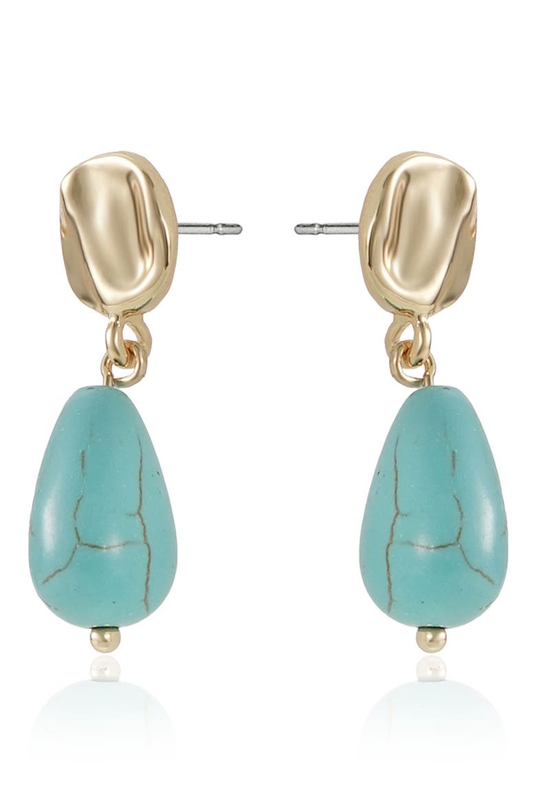 Turquoise Drop Earrings, Alternate, color, TURQUOISE