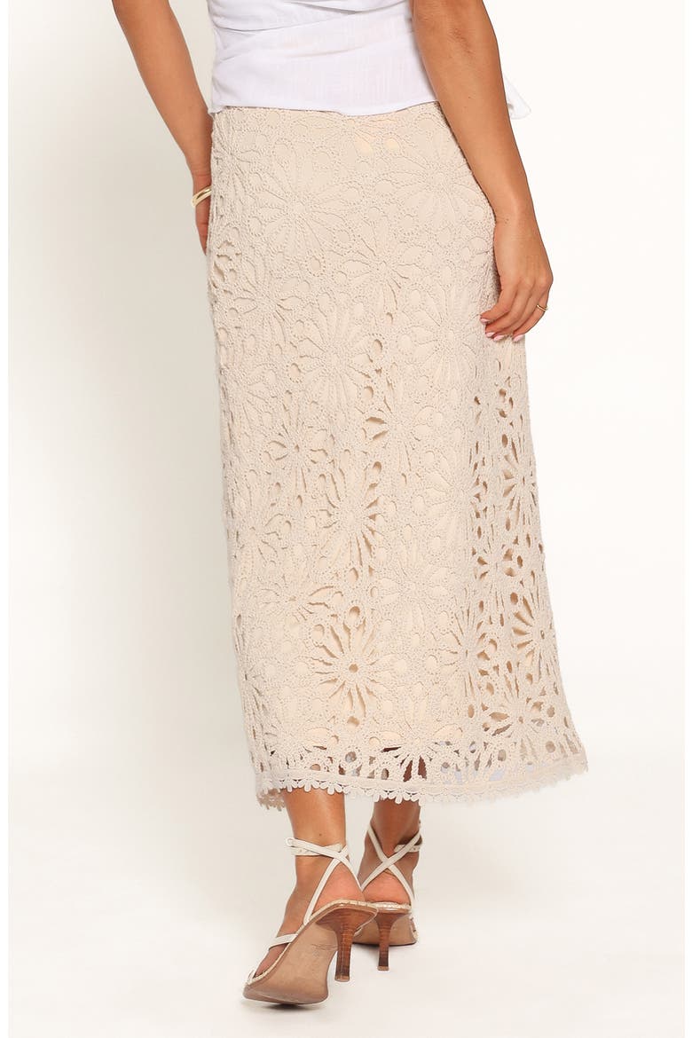 Vesela Crochet Maxi Skirt, Alternate, color, NATURAL
