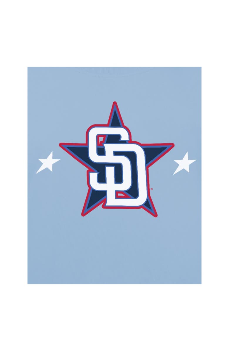 New Era Men's New Era Light Blue San Diego Padres 2025 MLB All-Star Game Workout T-Shirt, Alternate, color, Light Blue