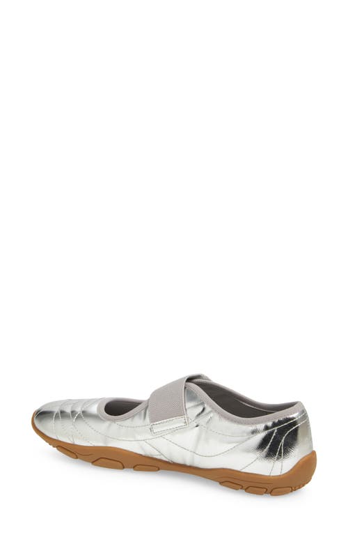 Steve Madden Scooter Mary Jane Sneaker In Silver