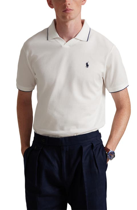 Jacquard Mesh Polo