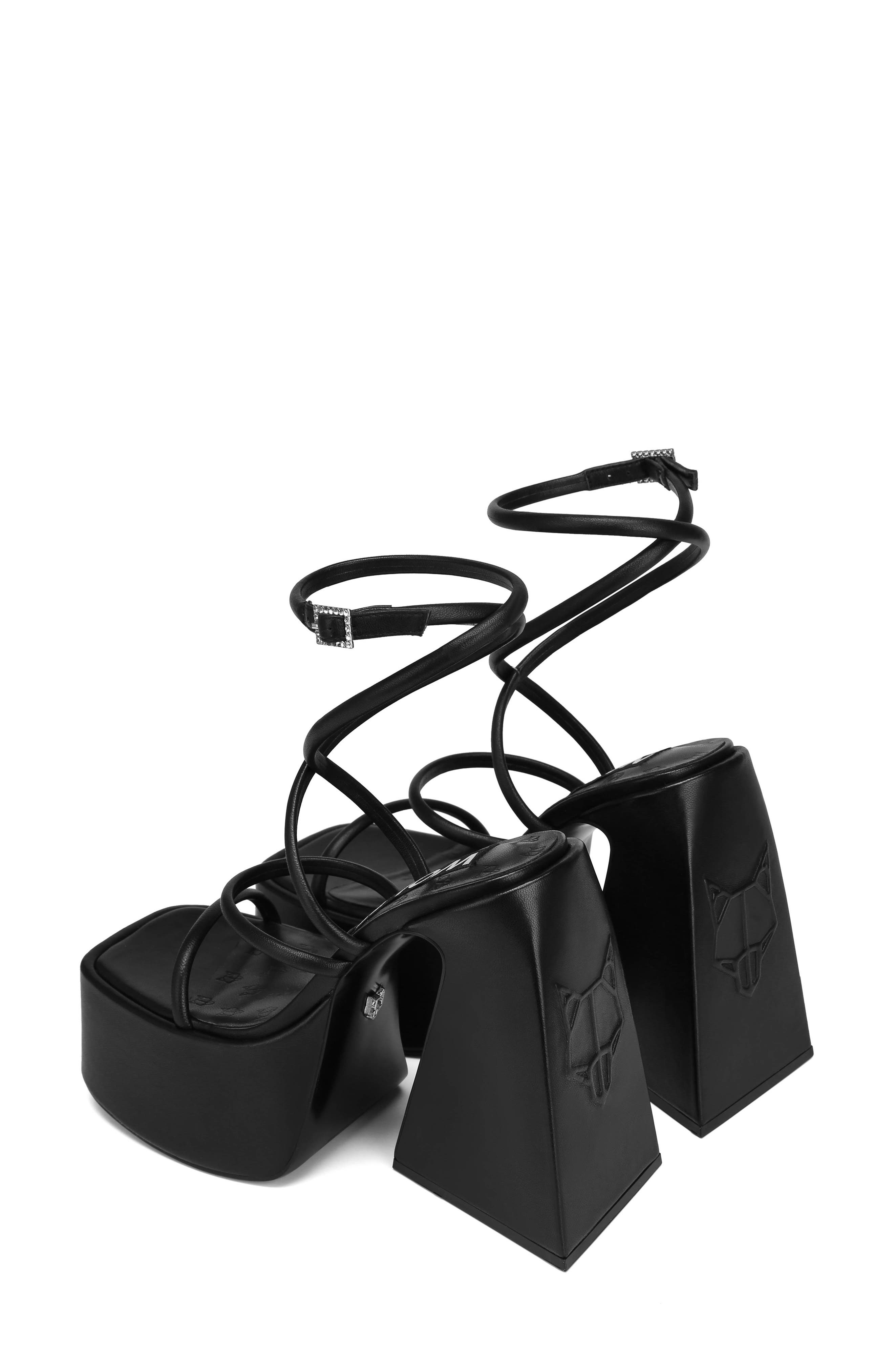 Naked Wolfe Angel Ankle Strap Platform Sandal, Alternate, color, 