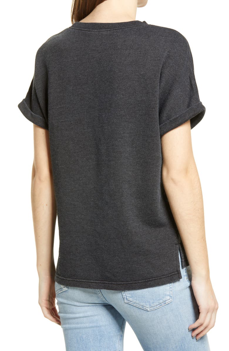 Caslon<sup>®</sup> Dolman Sleeve French Terry T-Shirt, Alternate, color,