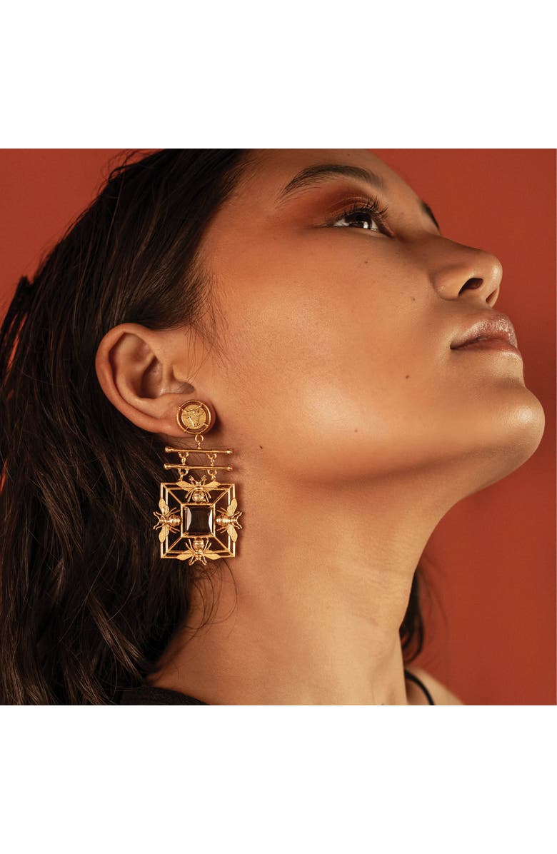 Dhwani Bansal MORI EARRINGS, Alternate, color, Gold Plated