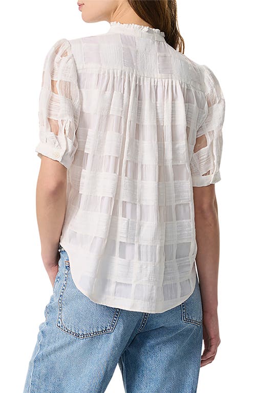 Rag & Bone Jordan Plaid Weave Button-up Shirt In White