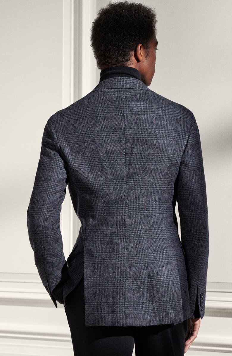 Ralph Lauren Purple Label Hadley Glen Plaid Tailored Wool Jacket, Alternate, color,