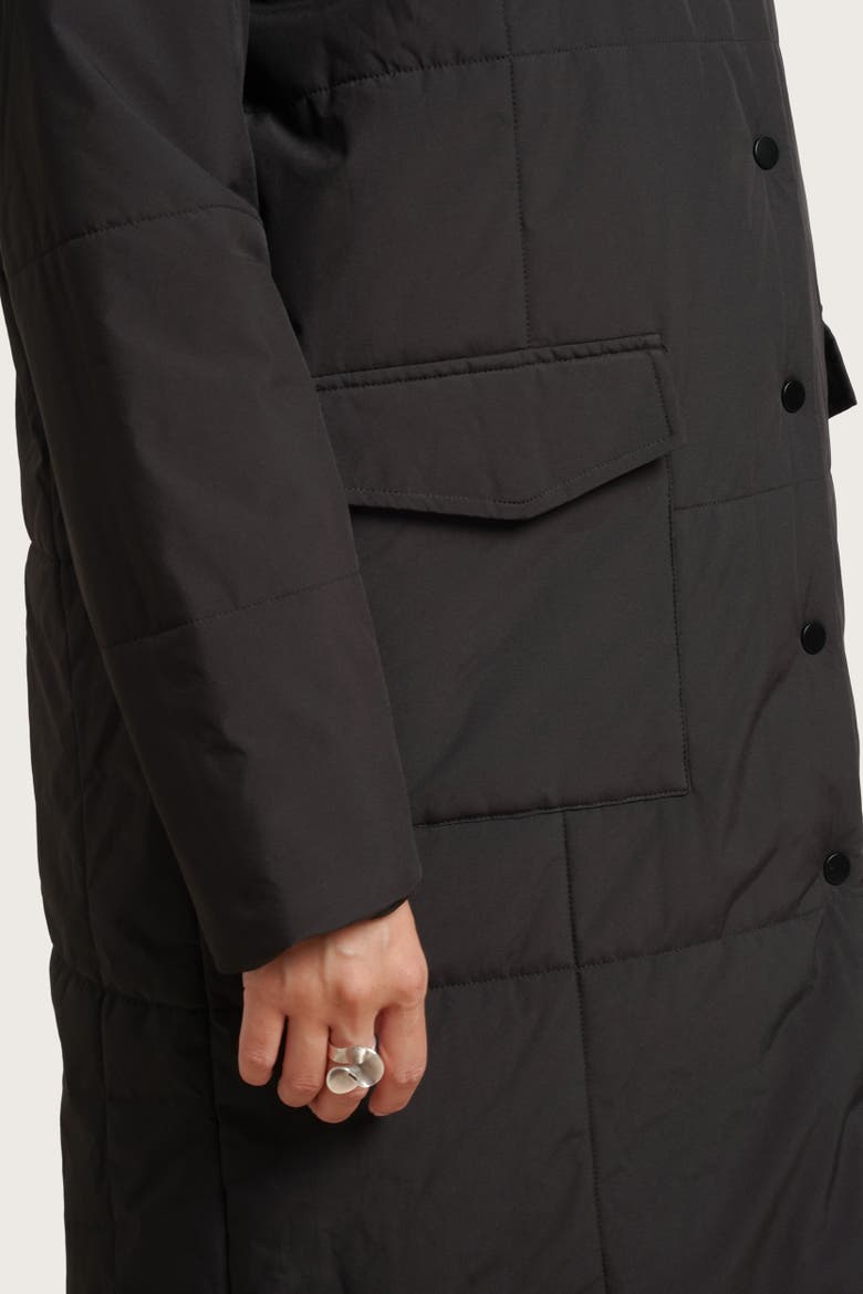 The Puffer Maternity & Baby Wearing Coat, Alternate, color, Black