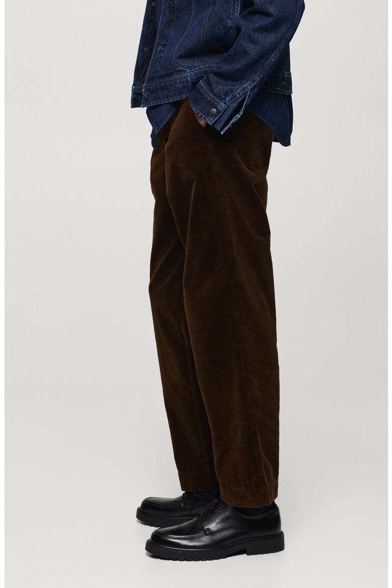 Straight Leg Corduroy Pants, Alternate, color, BROWN