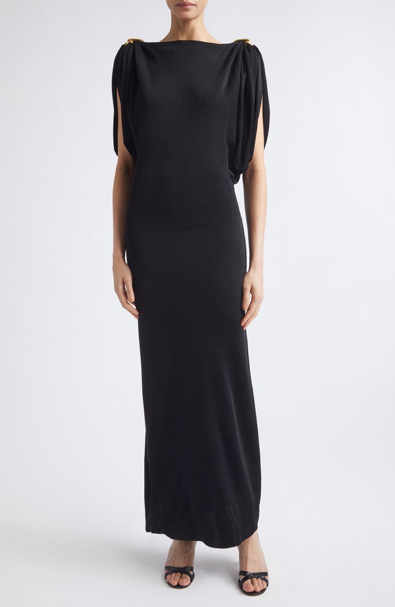 Altuzarra Henderson Knit Maxi Dress, Main, color, Black