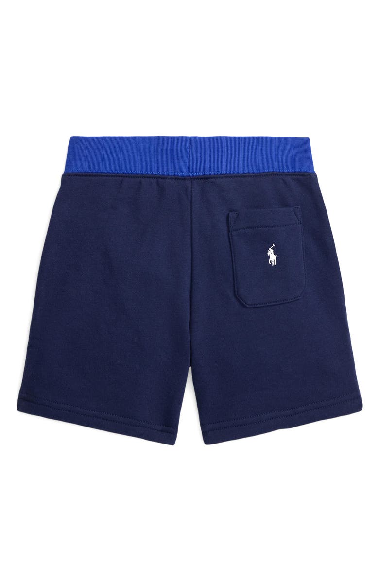 Polo Ralph Lauren Kids' French Terry Drawstring Shorts, Alternate, color, Navy Multi
