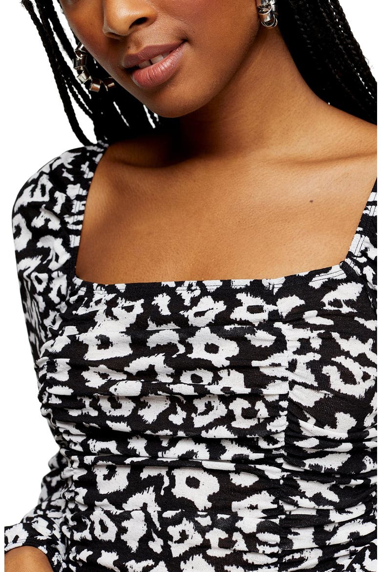 Animal Print Crop Top, Alternate, color, BLACK MULTI