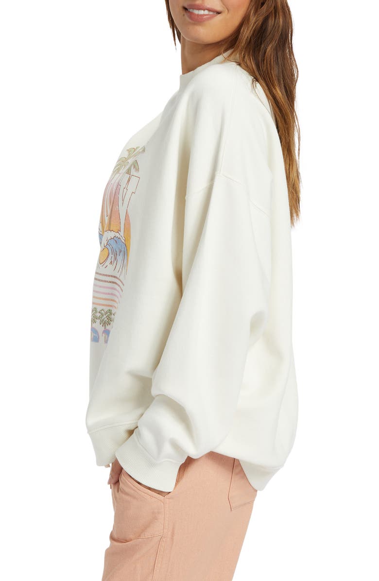 Roxy Lineup Oversize Graphic Sweatshirt, Alternate, color, 
