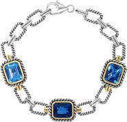 EFFY Blue Topaz & London Blue Topaz Chain Bracelet
