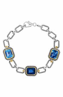 EFFY Blue Topaz & London Blue Topaz Chain Bracelet
