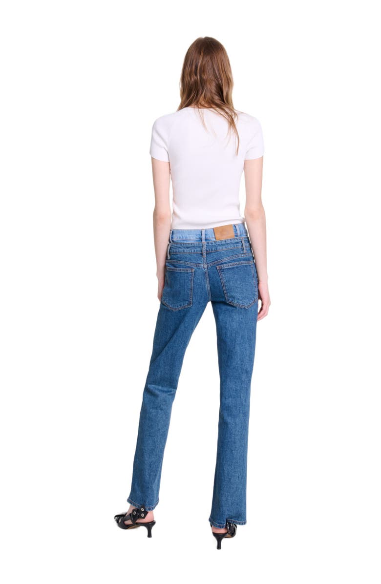 maje Knit top, Alternate, color, Ecru