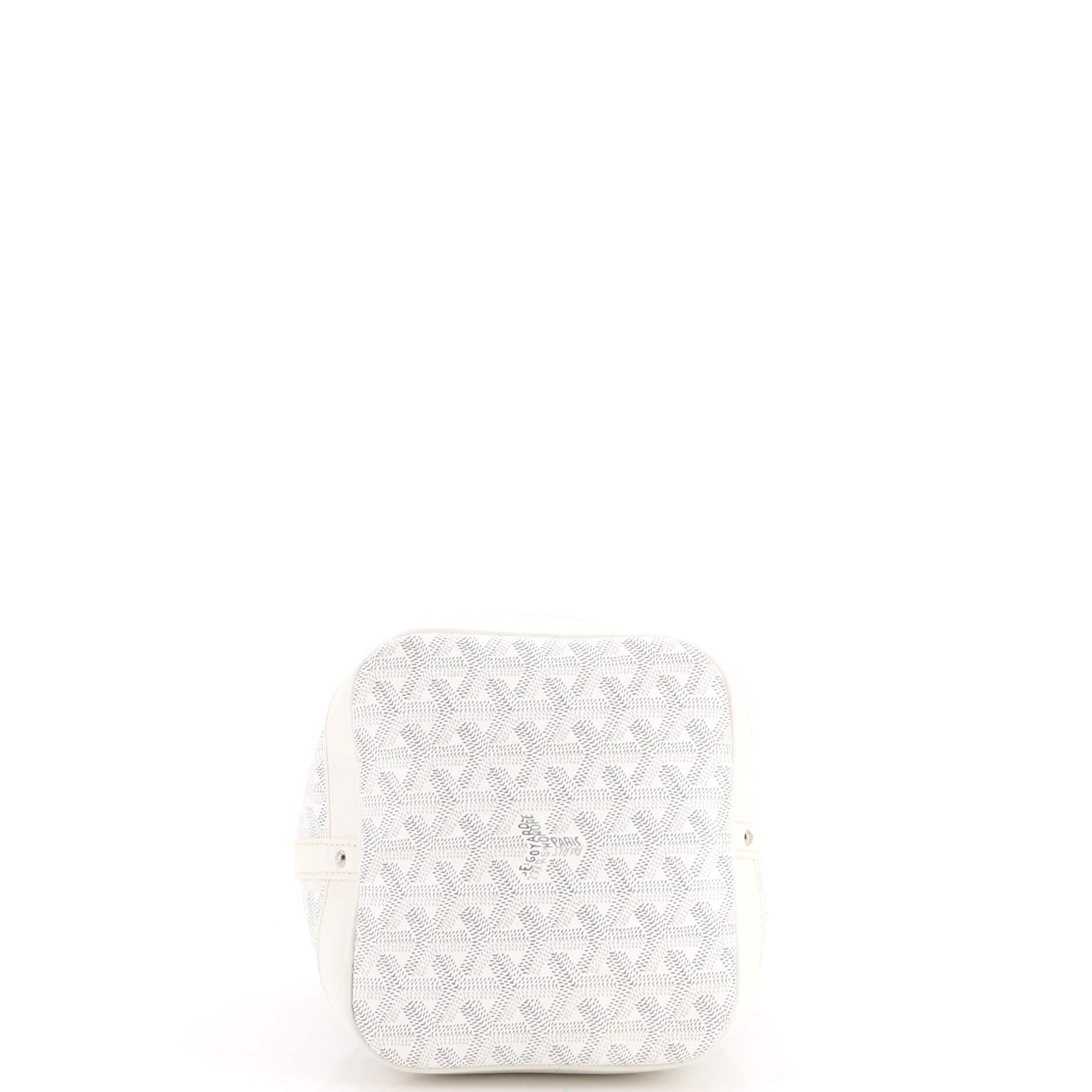 Petit Flot Bucket Bag Coated Canvas PM, Alternate, color, White