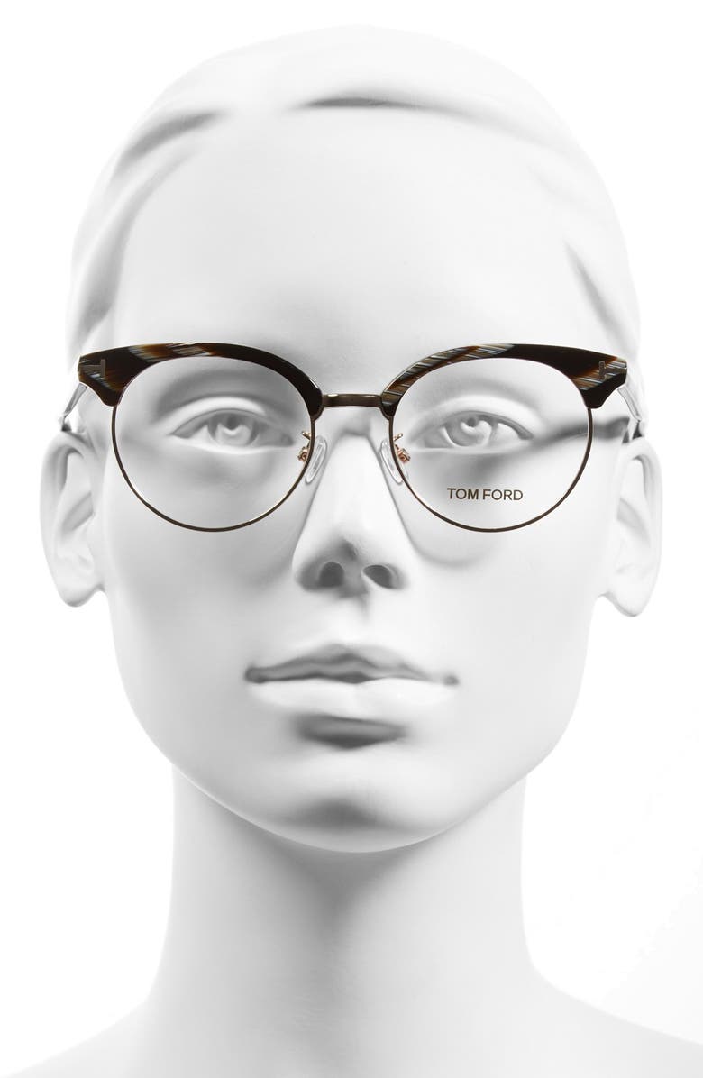 TOM FORD 49mm Optical Glasses, Alternate, color, 