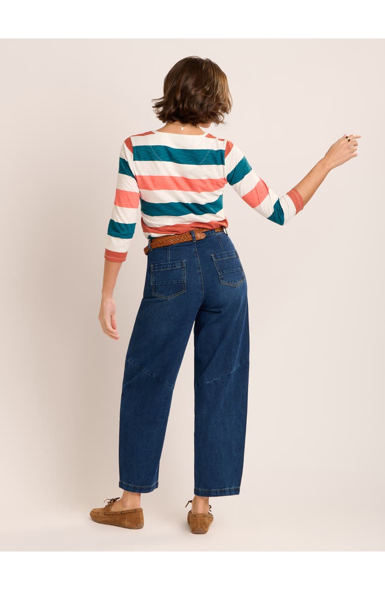 Brakeburn Lulworth Striped 3/4 Sleeve T-Shirt, Alternate, color, Multi