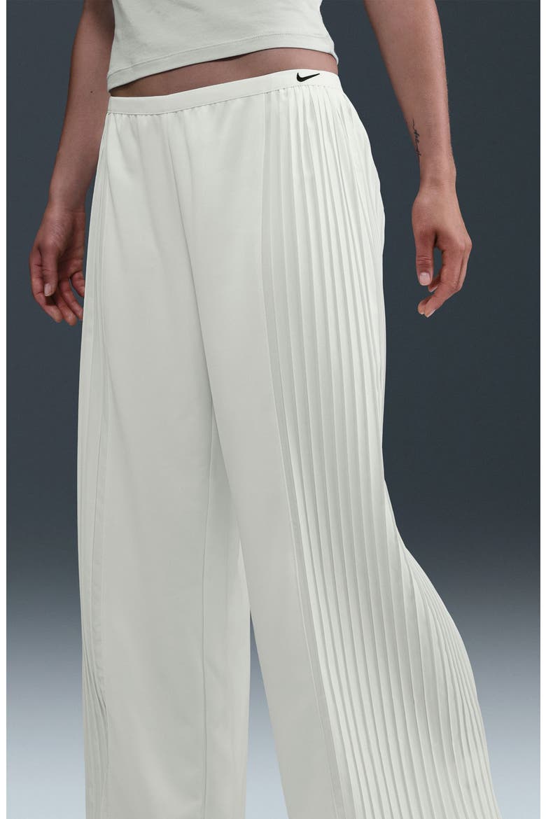 Pleated Wide Leg Pants, Alternate, color, SAIL/ BLACK