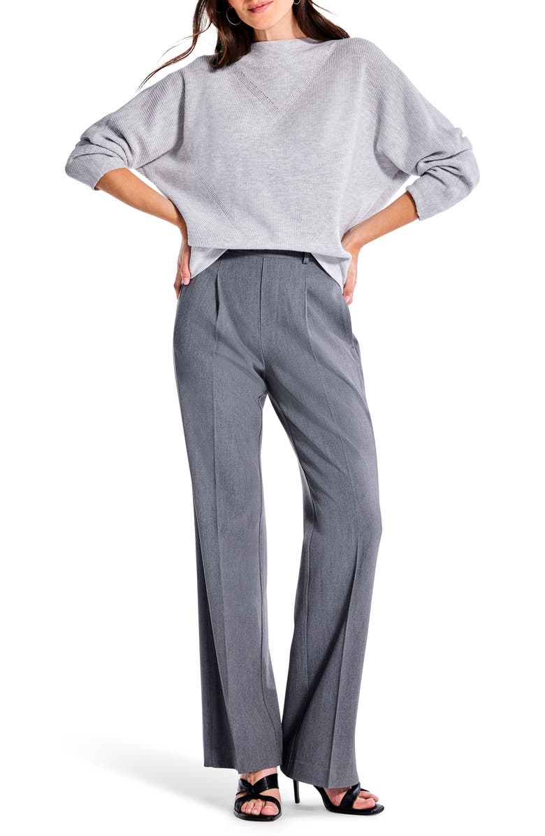 NIC+ZOE Shaker Stitch Funnel Neck Sweater, Alternate, color, 