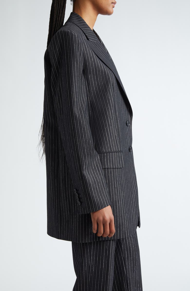 Michael Kors Collection Pinstripe Blazer, Alternate, color, 