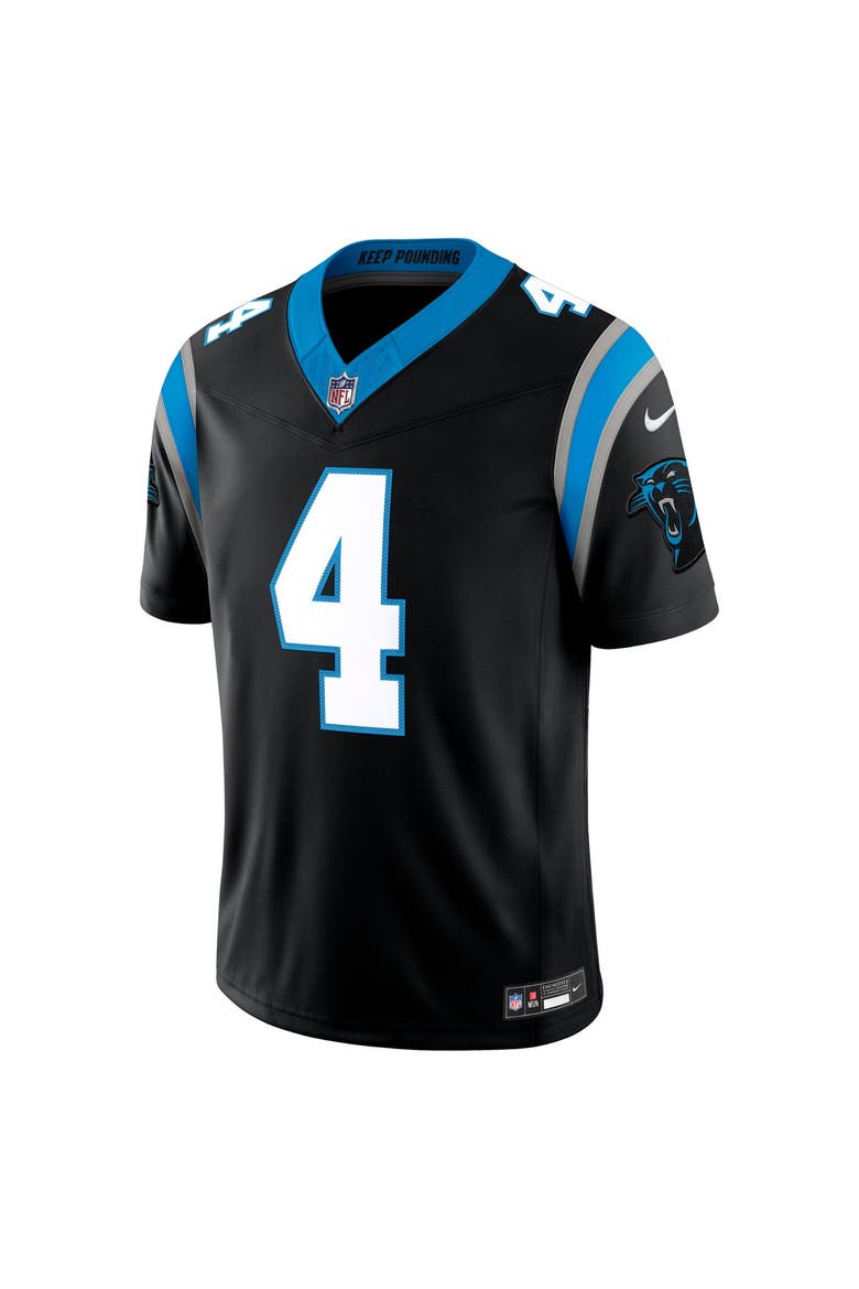 Men's Nike Tetairoa McMillan Black Carolina Panthers Team Vapor F.U.S.E. Stitched Limited Jersey, Alternate, color, Black