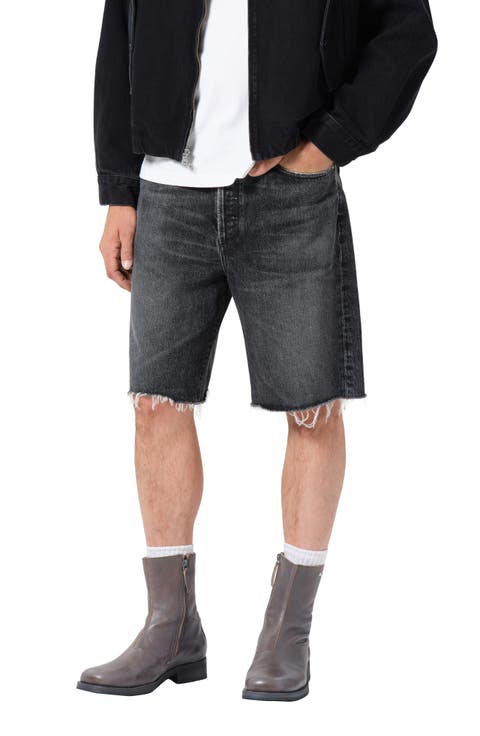 Anson Cutoff Denim Shorts (Clip Dark Wash)