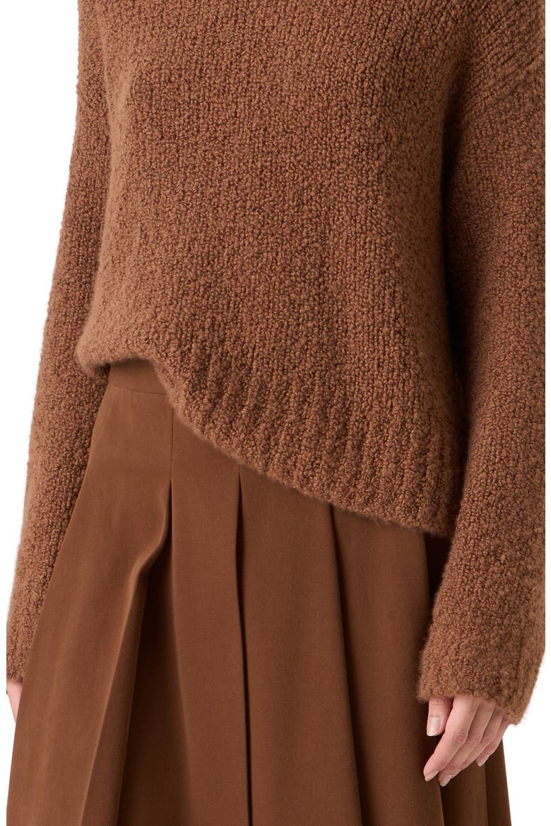 Cashmere & Silk Bouclé Sweater, Alternate, color, VICUNA