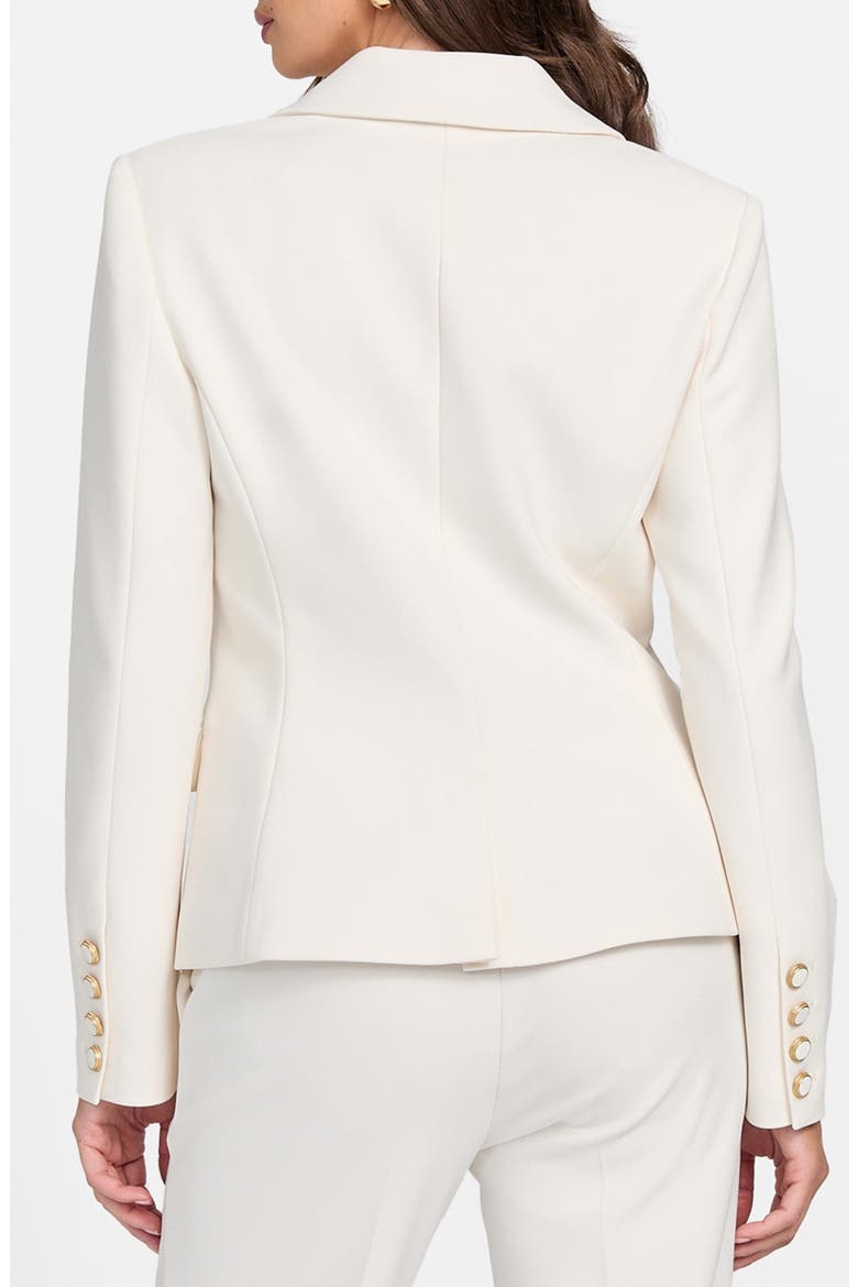 Lia Double Breasted Blazer, Alternate, color, WHITE