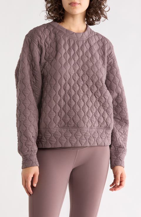 Retreat Quilted Crewneck Sweatshirt