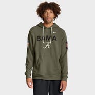 Nike Men's Nike Olive Alabama Crimson Tide 2025 Military Appreciation Performance Pullover Hoodie