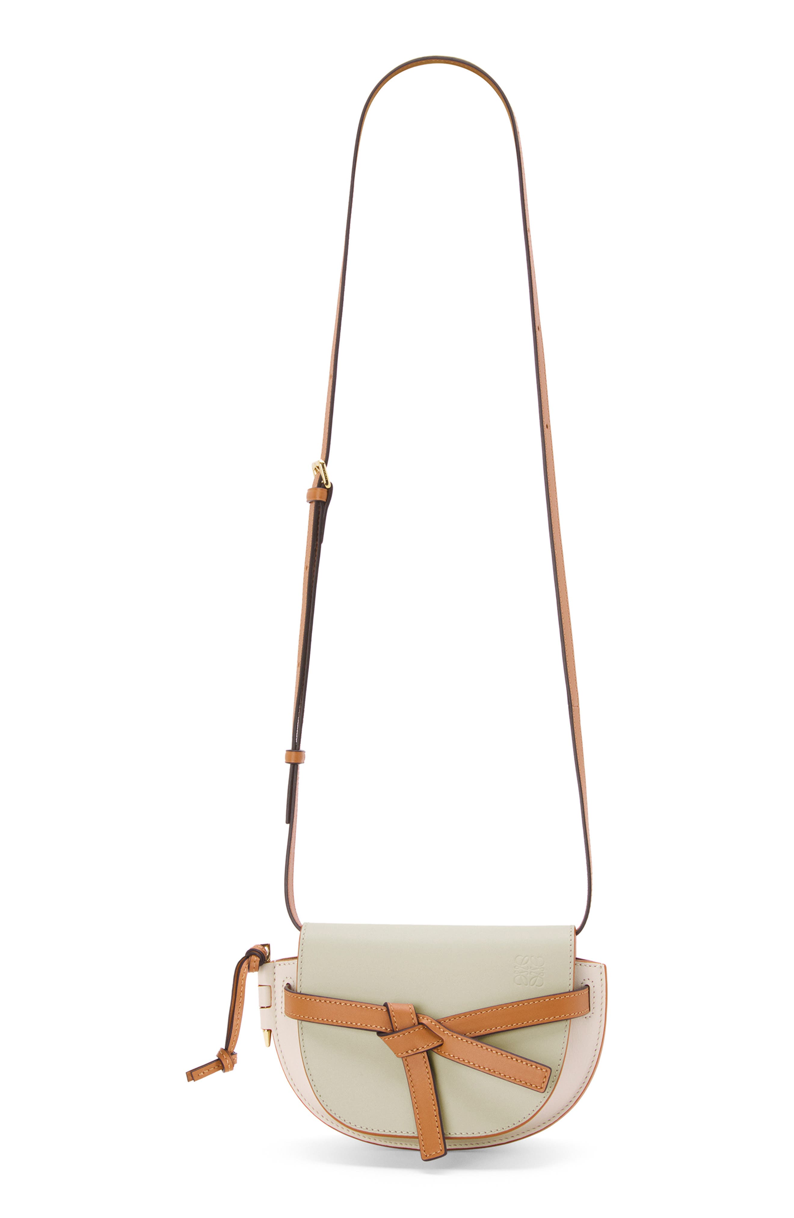 Loewe Mini Gate Leather Convertible Crossbody Bag, Alternate, color, 