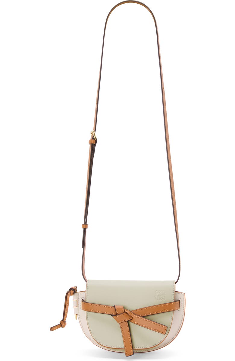 Loewe Mini Gate Leather Convertible Crossbody Bag, Alternate, color,