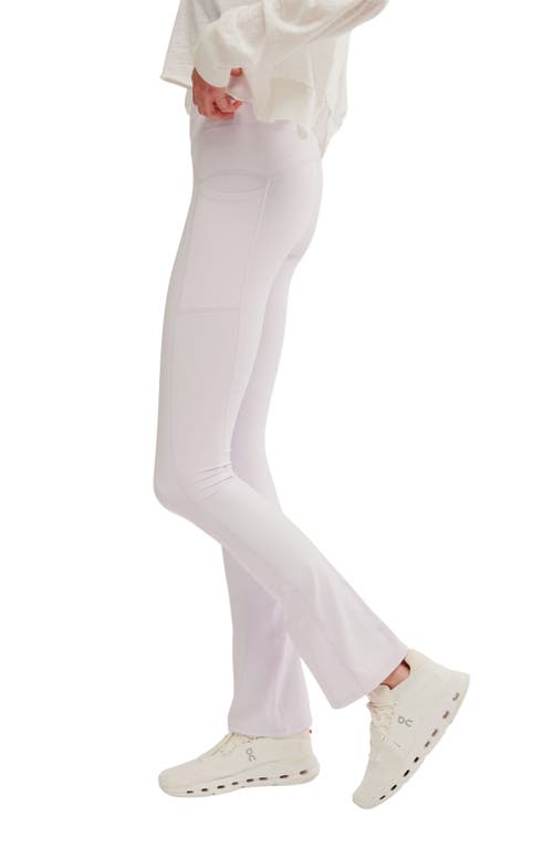 Shop Free People Mountain Blazing Pocket Flare Leggings In Rose Quartz Heather